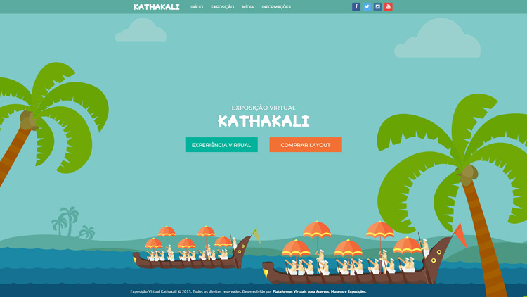 Layout Exposição Virtual Kathakali