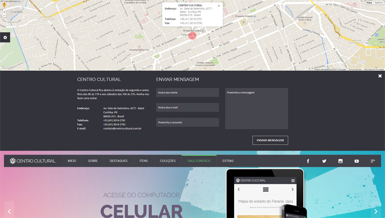 Layout Centro Cultural Digital