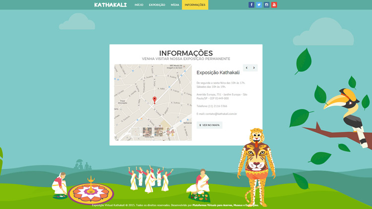 Layout Exposição Virtual Kathakali