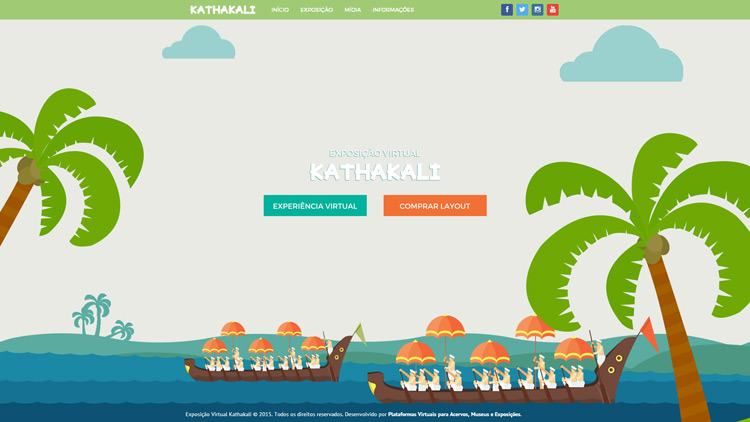 Layout Exposição Virtual Kathakali