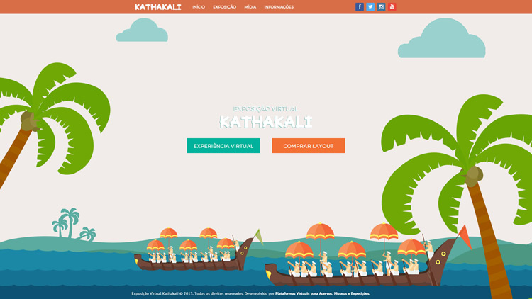 Layout Exposição Virtual Kathakali