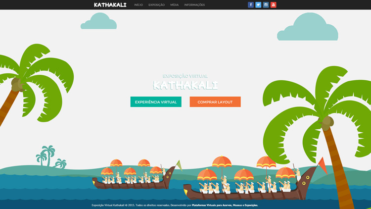 Layout Exposição Virtual Kathakali