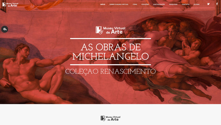Layout Museu Virtual de Arte