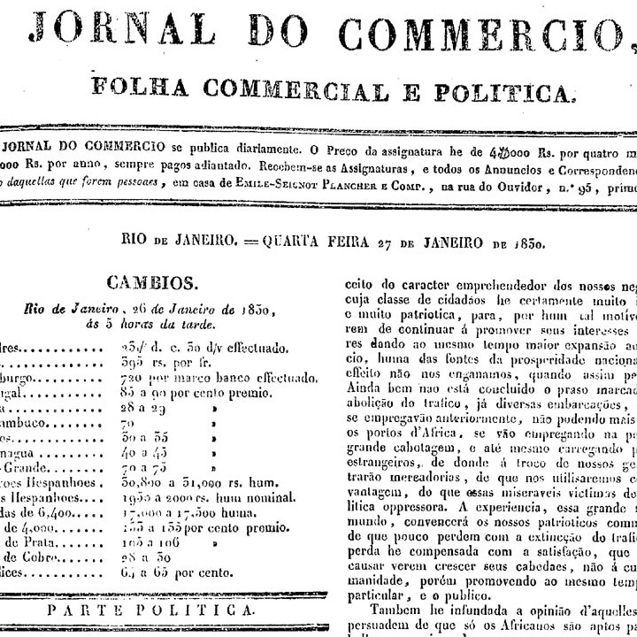 O fim do tráfico de escravos e o futuro dos comerciantes, 1830