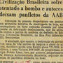 Editora Civilização Brasileira sobre atentado a bomba, 06/12/1976