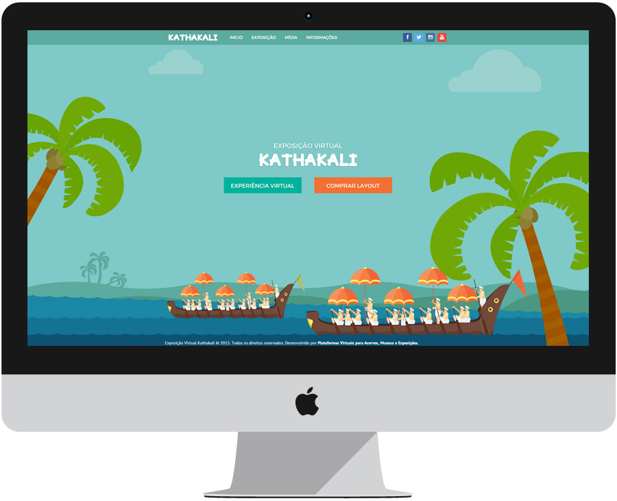 Layout Exposição Virtual Kathakali
