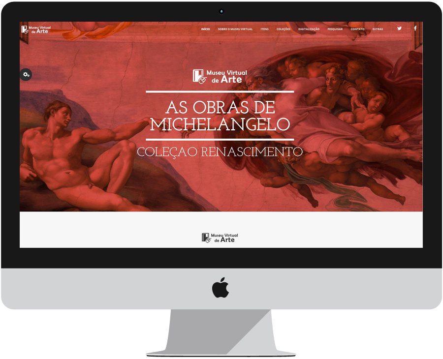 Layout Museu Virtual de Arte